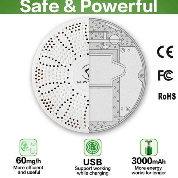 Samisole Portable Air Purifier Ozone Generator Machine NEW in Box - Picture 3 of 12